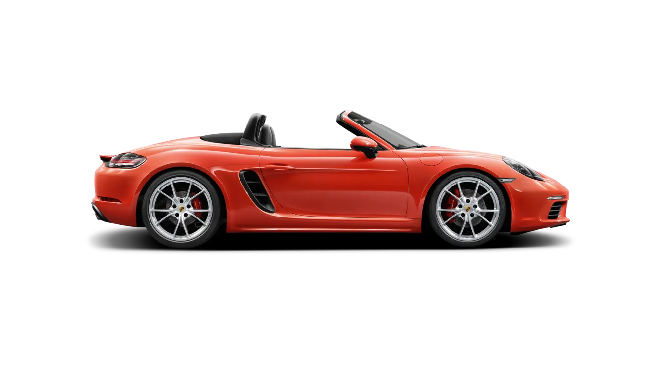 Punainen Porsche 718 Boxster