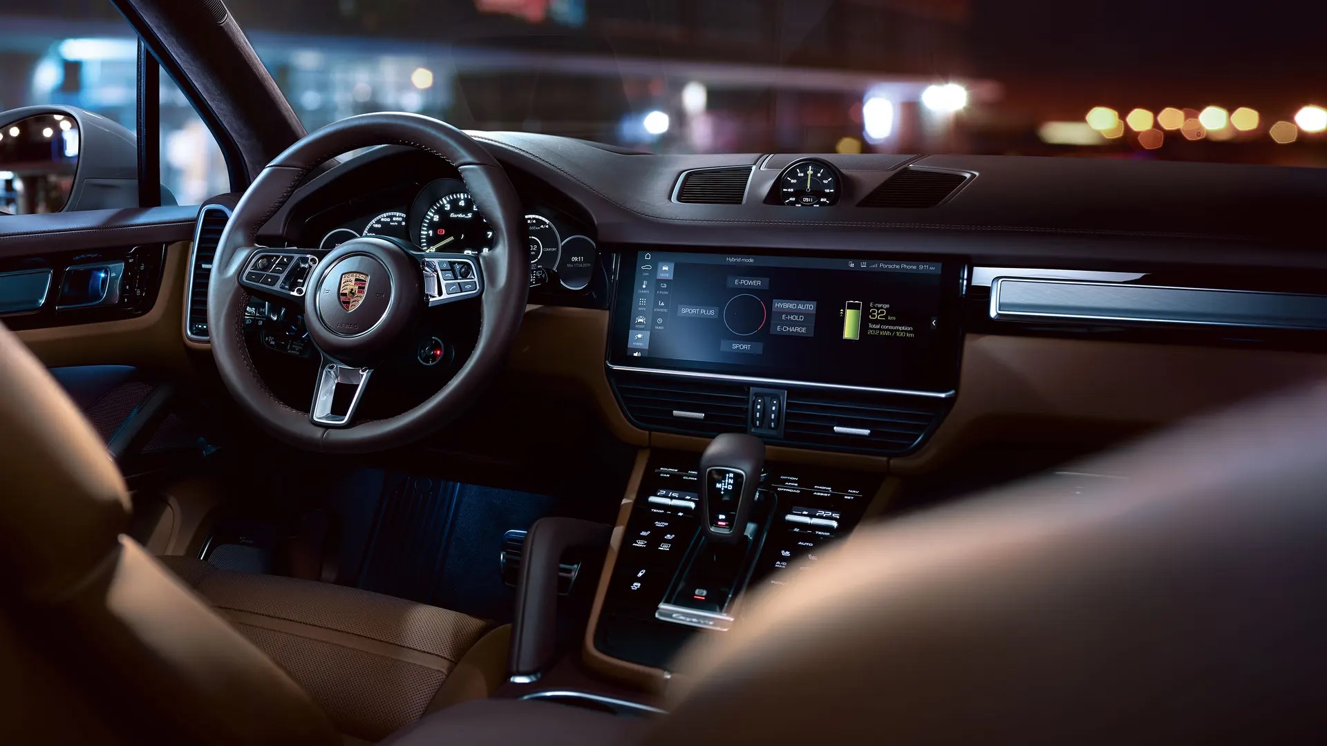 Porsche Cayennen ohjaamo