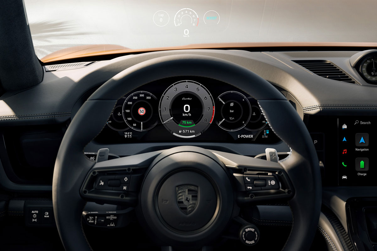 Porsche Panameran turvallisuusominaisuuksia ohjaamossa
